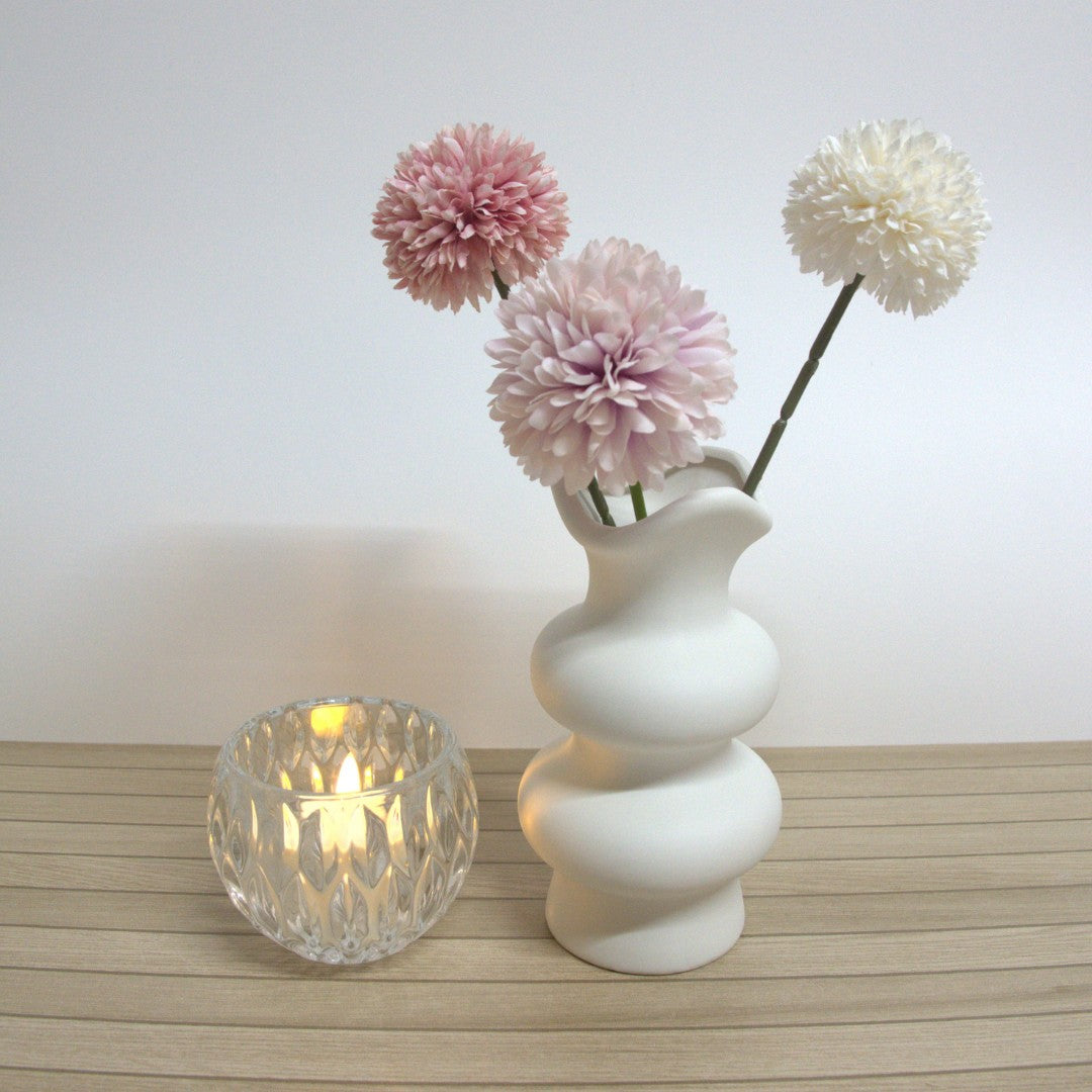 Marquise Glass Candle Holder - Clear
