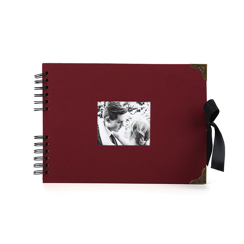 Woodside Home Living Metal Corner Scrap Book Style Photo Album 29cm x 21.5cm - Various Colours