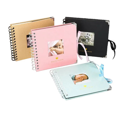 Woodside Home Living Metal Corner Scrap Book Style Photo Album 17cm x 17cm