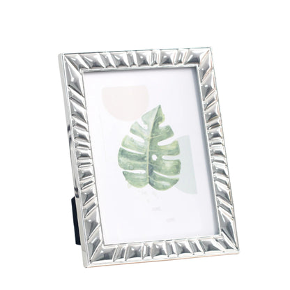 Woodside Home Living Patterned Edge Silver  Plated Photo Frame - Various Sizes