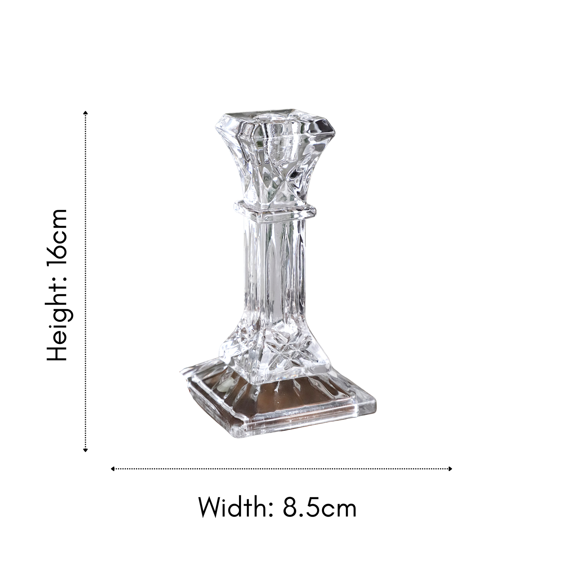 Modern Style Glass Dinner Candle Holder