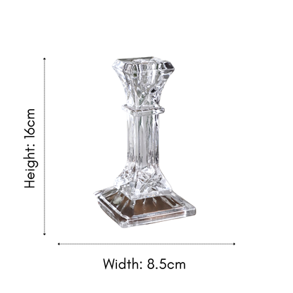 Modern Style Glass Dinner Candle Holder