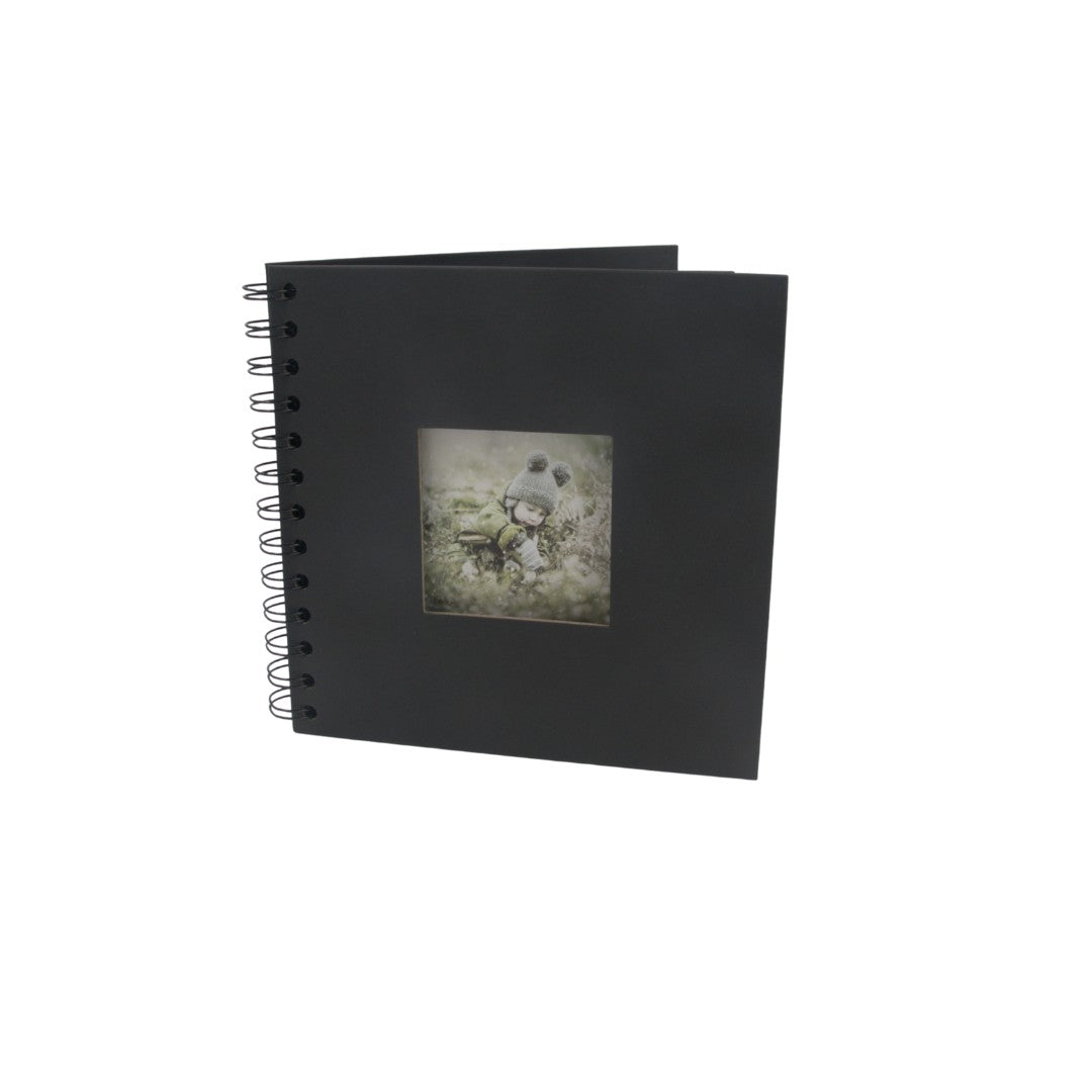 Woodside Home Living Spiral Bound Scrap Book Style Photo Album 17cm x 17cm - Various Colours