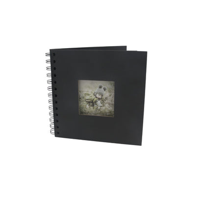 Woodside Home Living Spiral Bound Scrap Book Style Photo Album 17cm x 17cm - Various Colours