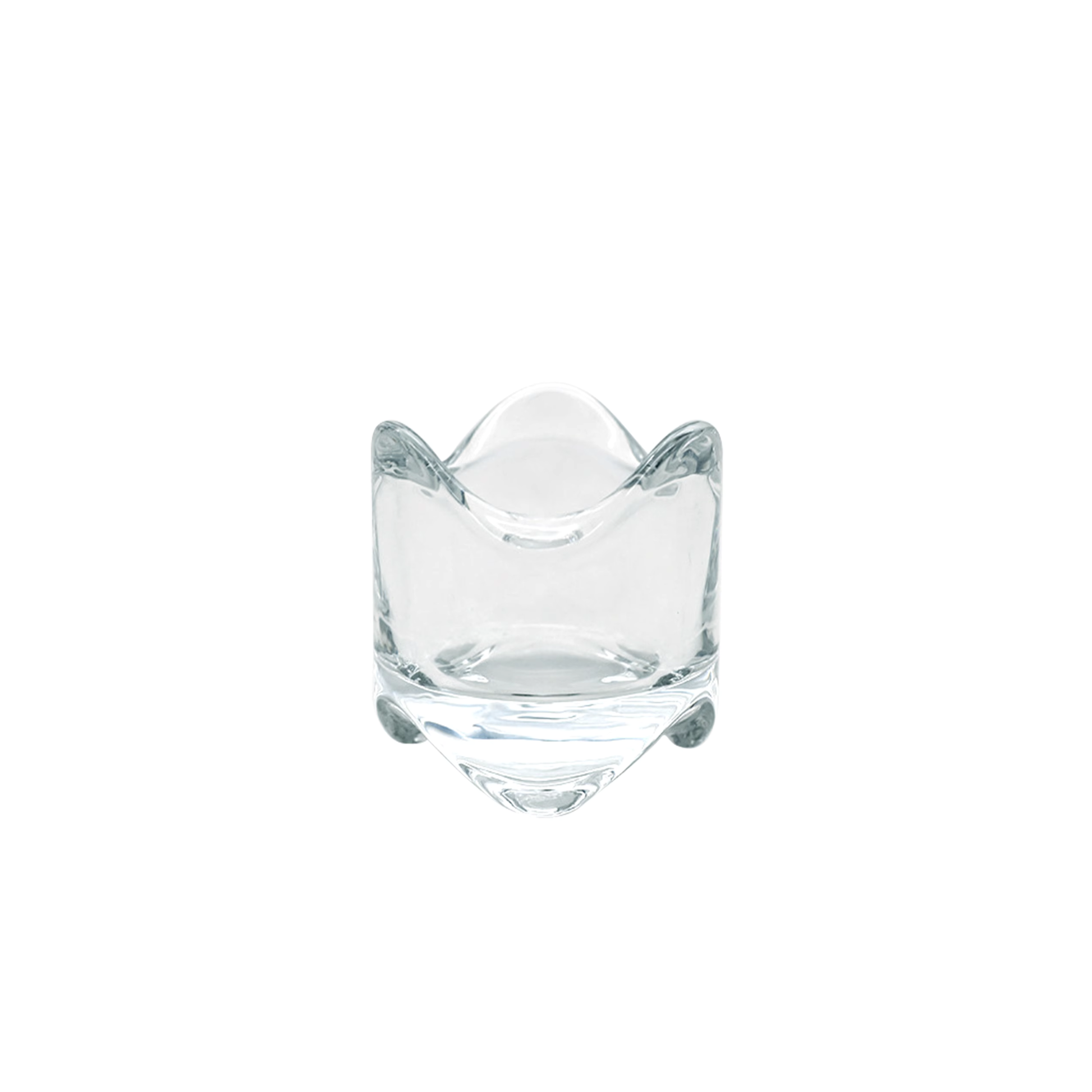 Clear Glass tealight Candle Holder 6cm