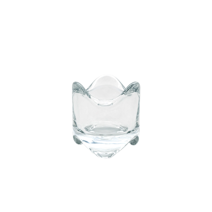 Clear Glass tealight Candle Holder 6cm