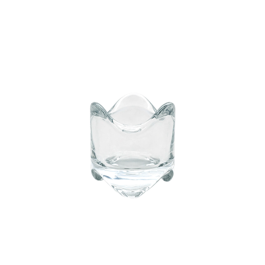 Clear Glass tealight Candle Holder 6cm
