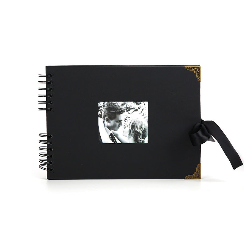 Woodside Home Living Metal Corner Scrap Book Style Photo Album 29cm x 21.5cm - Various Colours
