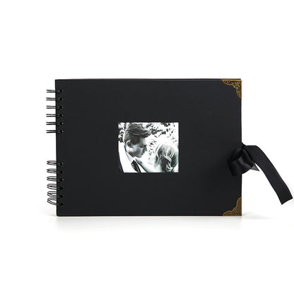 Woodside Home Living Metal Corner Scrap Book Style Photo Album 29cm x 21.5cm - Various Colours