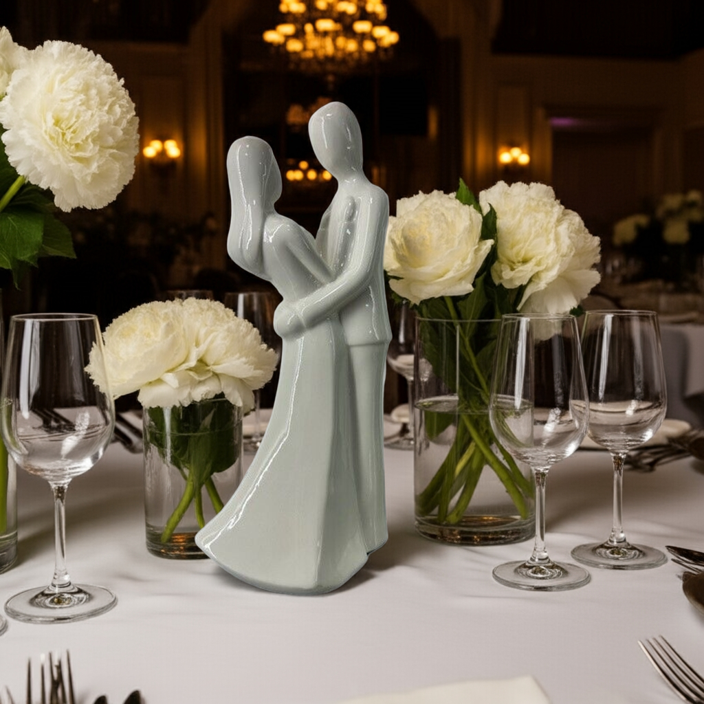Loving Embrace Porcelain Cake Topper/Figurine