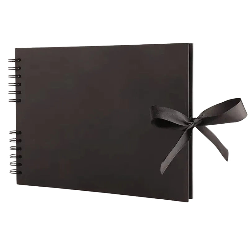 Woodside Home Living Ribbon Tie Scrap Book Style Photo Album 29cm x 21.5cm - Various Colours