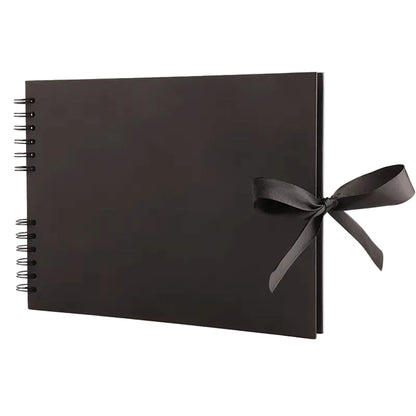 Woodside Home Living Ribbon Tie Scrap Book Style Photo Album 29cm x 21.5cm - Various Colours