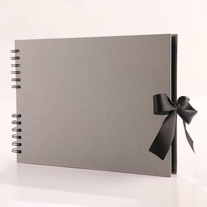 Woodside Home Living Ribbon Tie Scrap Book Style Photo Album 29cm x 21.5cm - Various Colours
