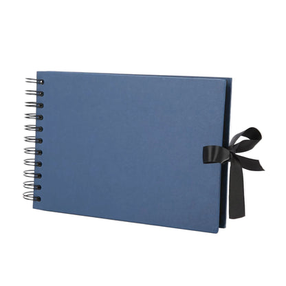 Woodside Home Living Ribbon Tie Scrap Book Style Photo Album 21.5cm x 15cm - Various Colours