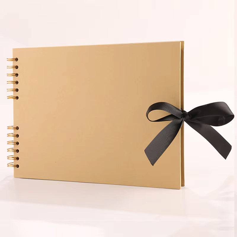 Woodside Home Living Ribbon Tie Scrap Book Style Photo Album 29cm x 21.5cm - Various Colours