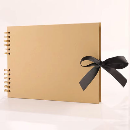 Woodside Home Living Ribbon Tie Scrap Book Style Photo Album 29cm x 21.5cm - Various Colours
