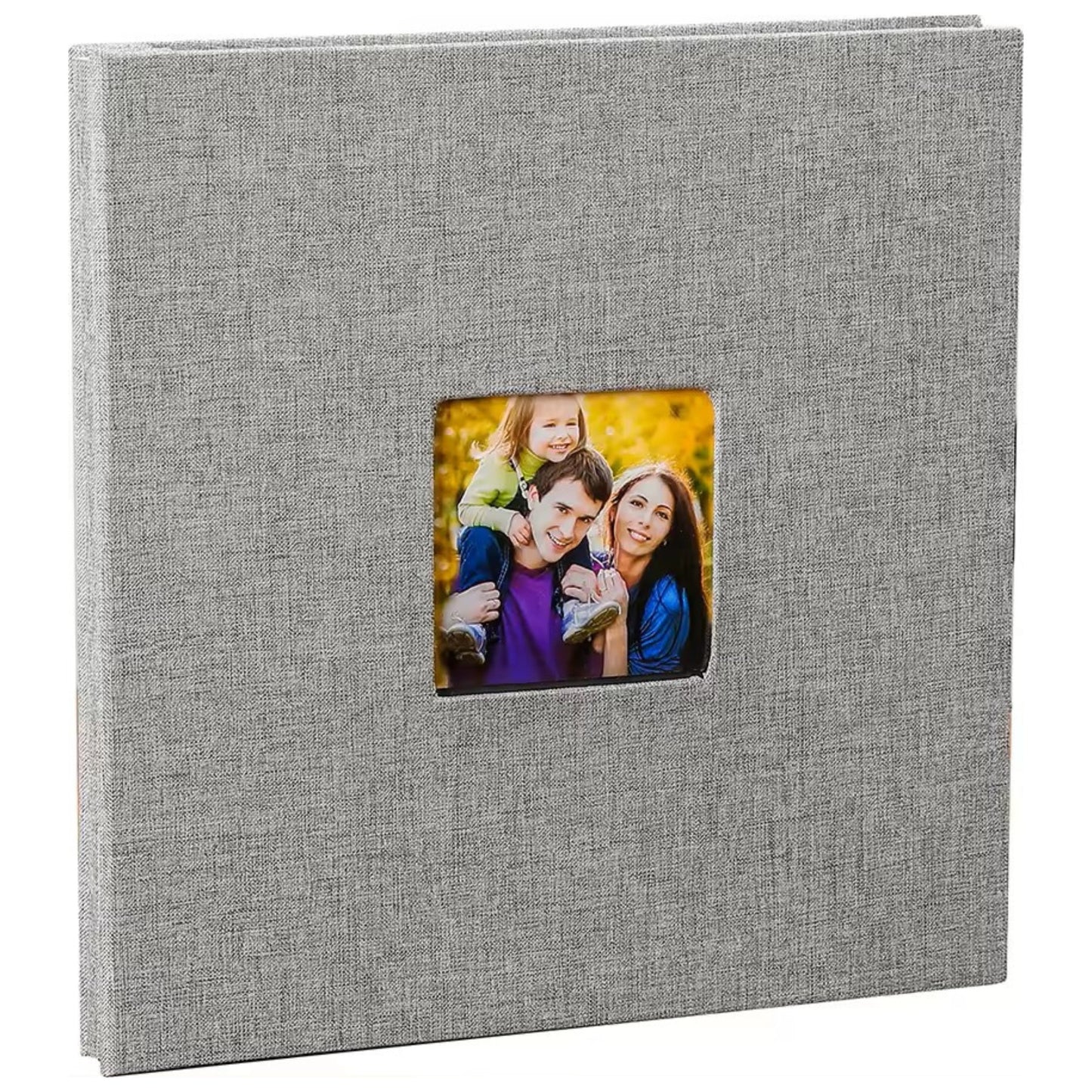 Woodside Home Living Linen Cover Photo Album/Scrap Book - Various Colours
