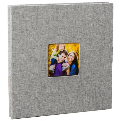 Woodside Home Living Linen Cover Photo Album/Scrap Book - Various Colours
