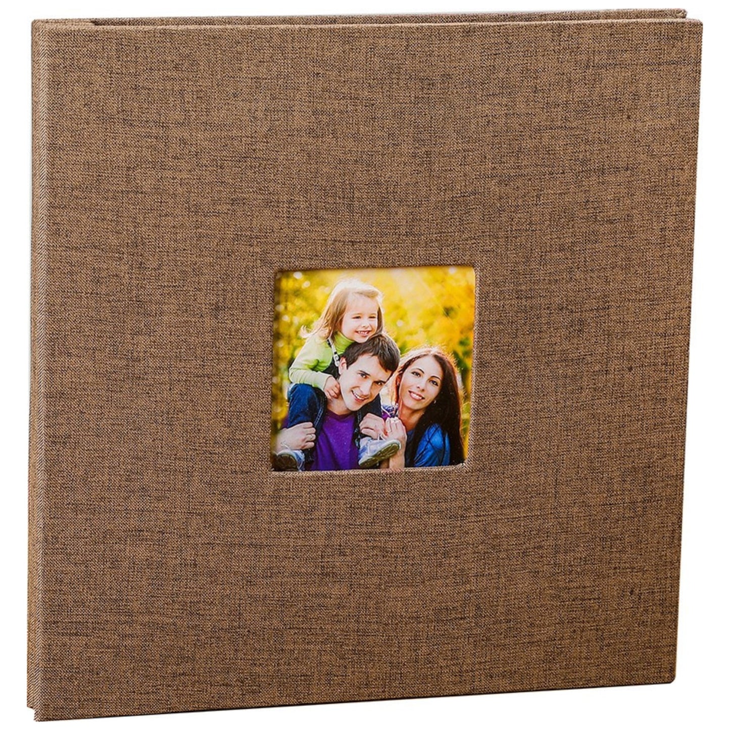Woodside Home Living Linen Cover Photo Album/Scrap Book - Various Colours