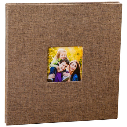 Woodside Home Living Linen Cover Photo Album/Scrap Book - Various Colours