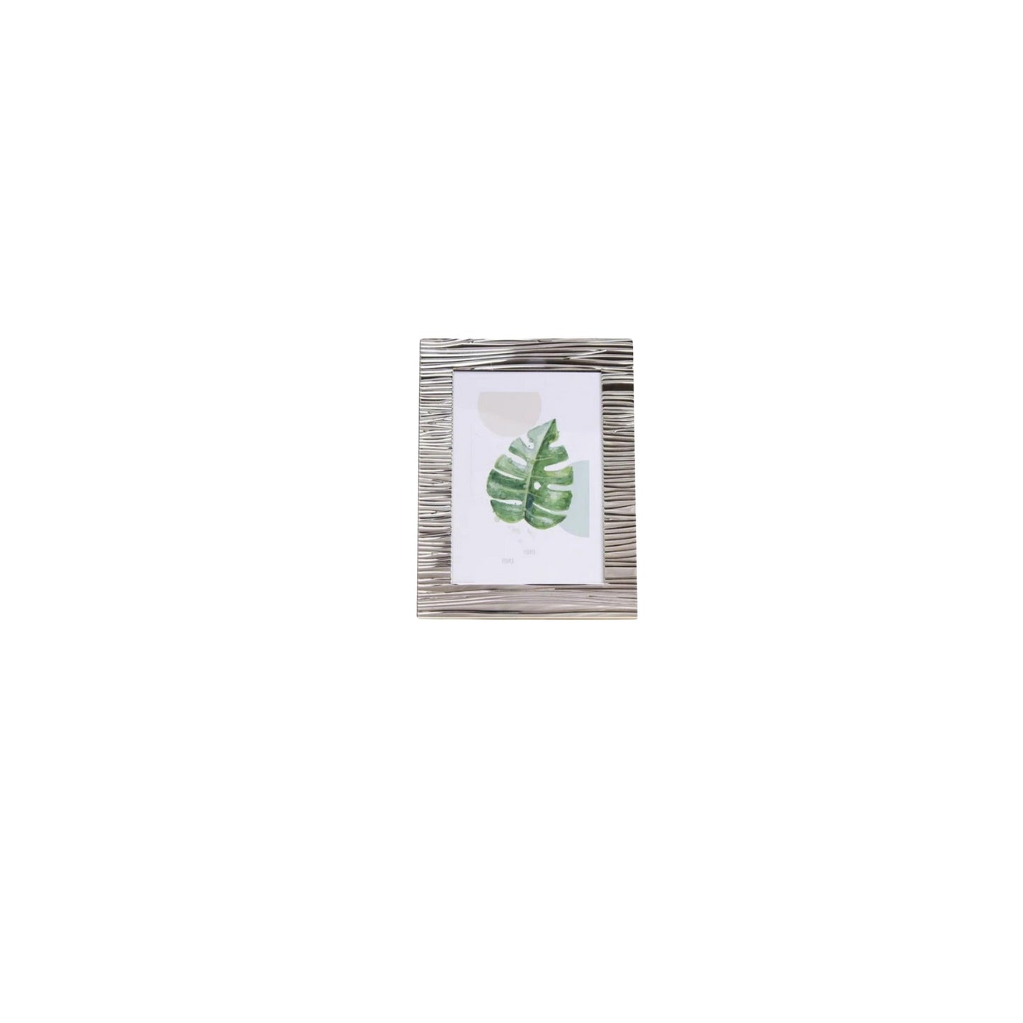 Woodside Home Living Lined Edge Silver Plated Photo Frame - Various Sizes