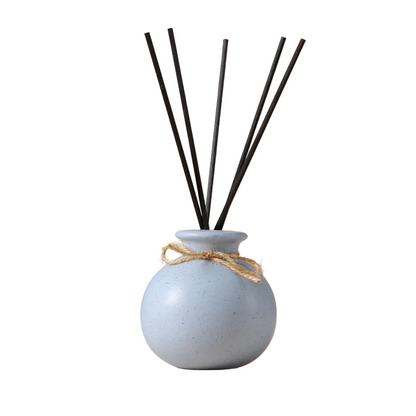 Ceramic Reed Diffuser Round Vase includes Reeds
