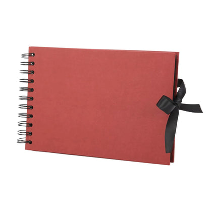 Woodside Home Living Ribbon Tie Scrap Book Style Photo Album 21.5cm x 15cm - Various Colours