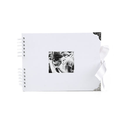 Woodside Home Living Metal Corner Scrap Book Style Photo Album 29cm x 21.5cm - Various Colours
