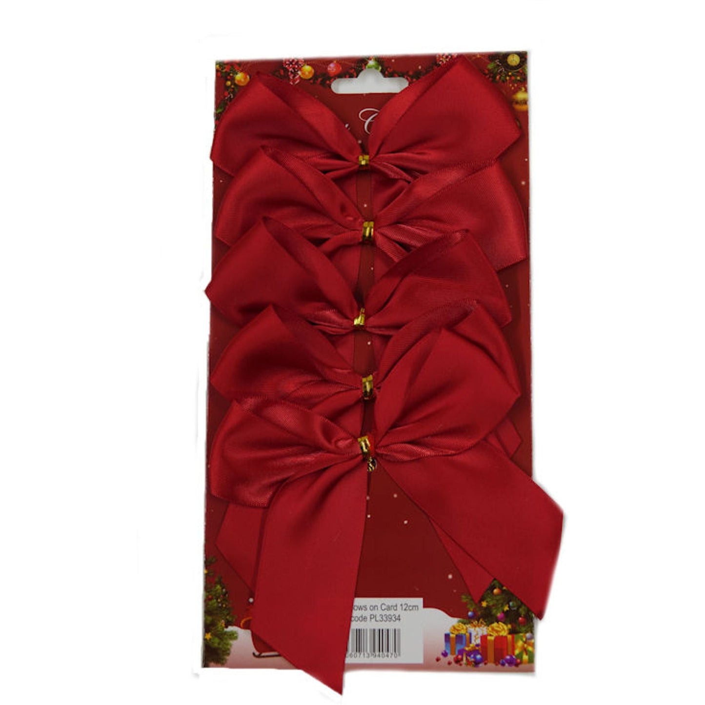 Red or White Satin Bows Twist Tie (12cm)