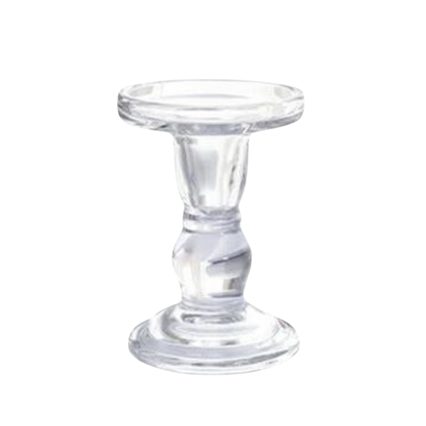 Glass Pillar Candle Holders - Clear