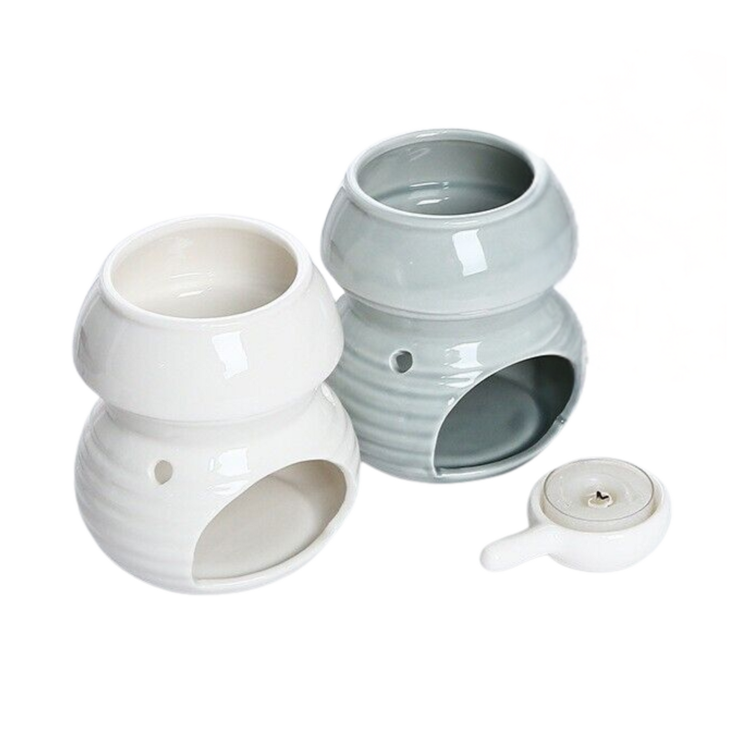 Woodside Home Living - Wax Melt Burner Exclusive - Grey or White