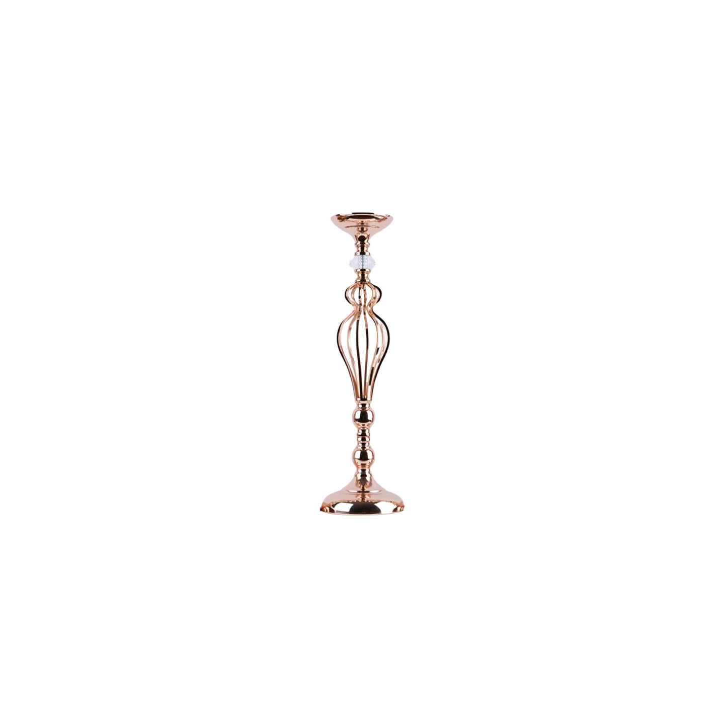 Rose Gold Metallic Candle / Floral Display Holder