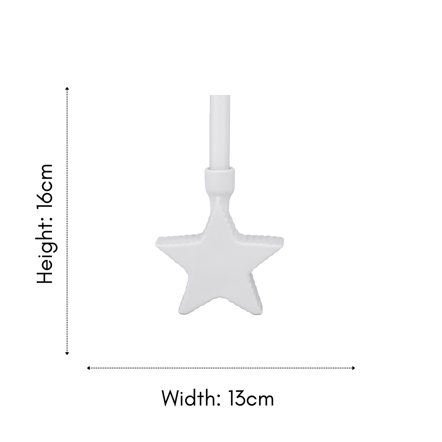 Ceramic Star Dinner Candle Holder