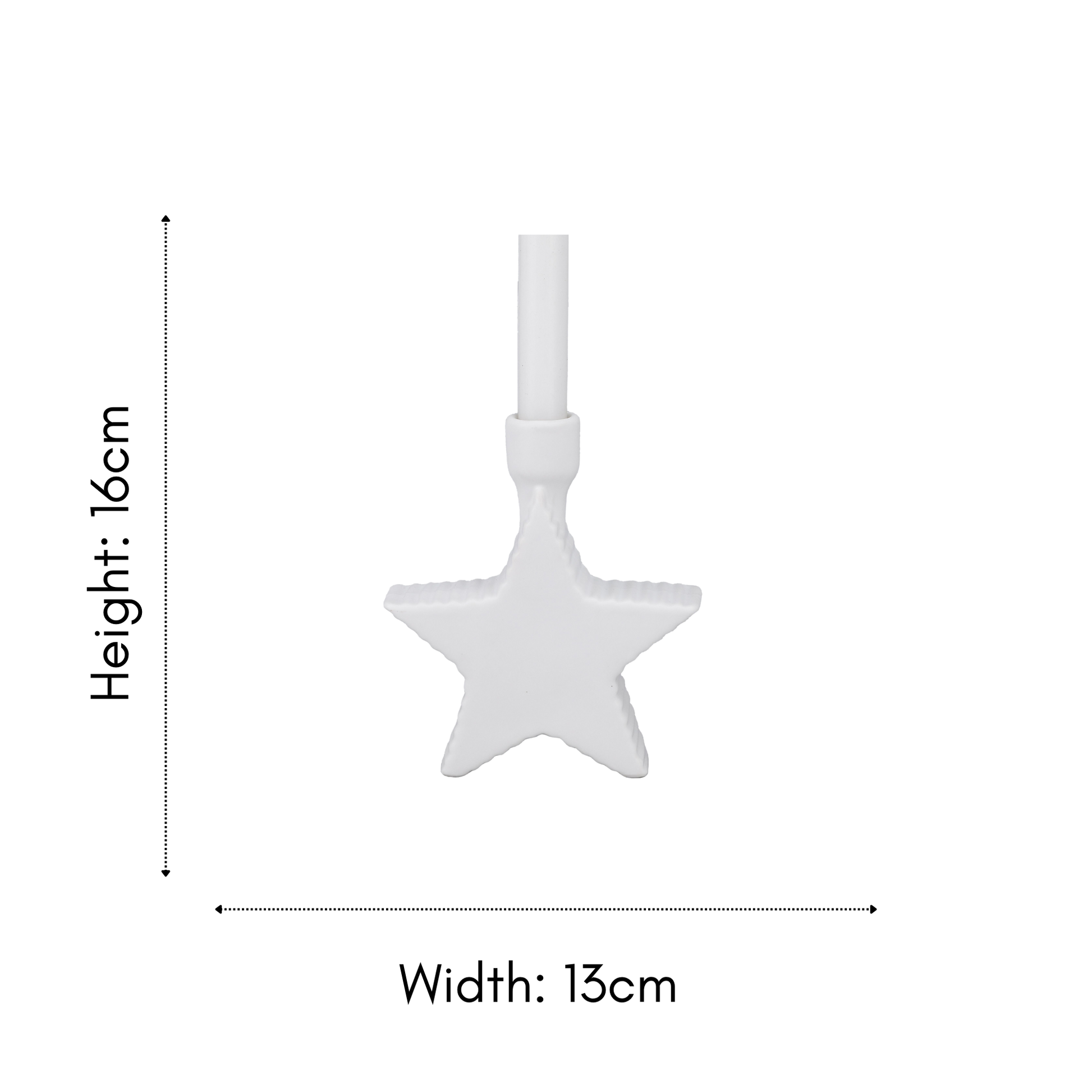 Ceramic Star Dinner Candle Holder