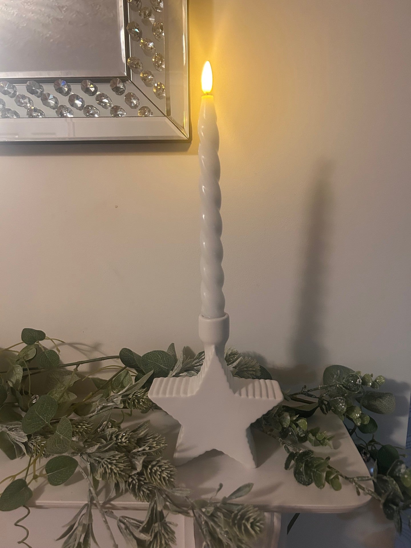 Ceramic Star Dinner Candle Holder