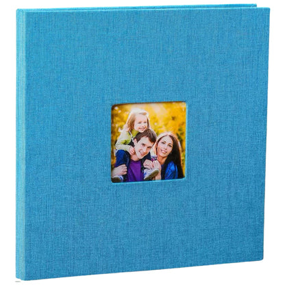 Woodside Home Living Linen Cover Photo Album/Scrap Book - Various Colours