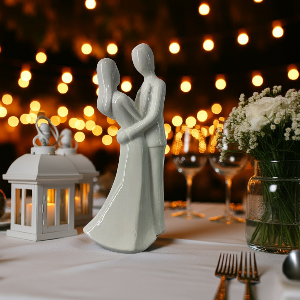 Loving Embrace Porcelain Cake Topper/Figurine
