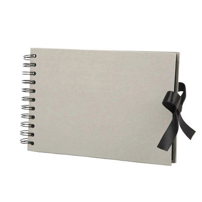 Woodside Home Living Ribbon Tie Scrap Book Style Photo Album 21.5cm x 15cm - Various Colours