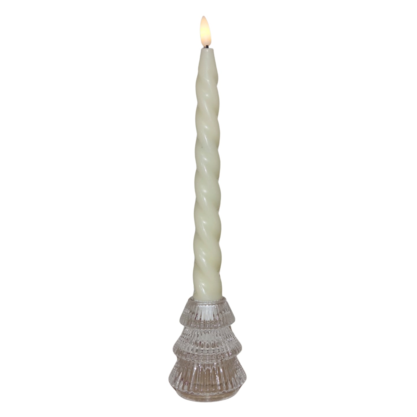 Small Christmas Tree Candle Holders - Winter Ice