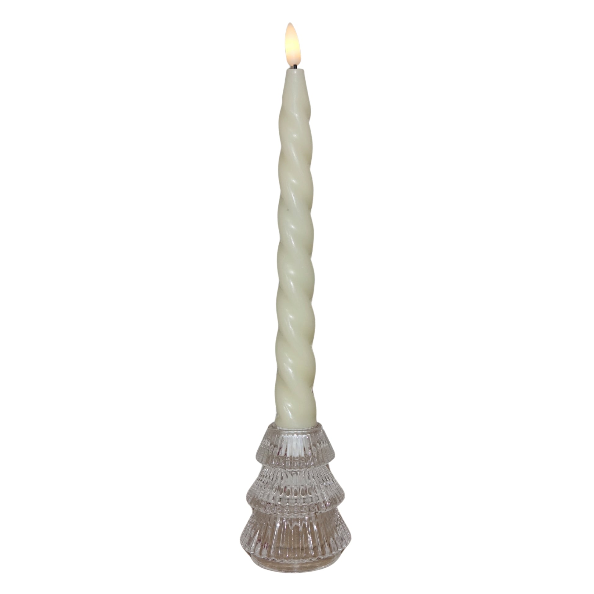 Small Christmas Tree Candle Holders - Winter Ice