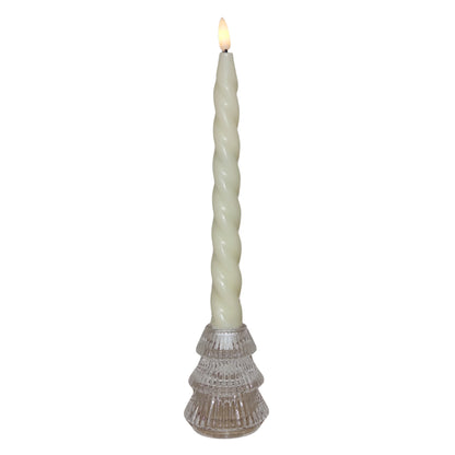 Small Christmas Tree Candle Holders - Winter Ice