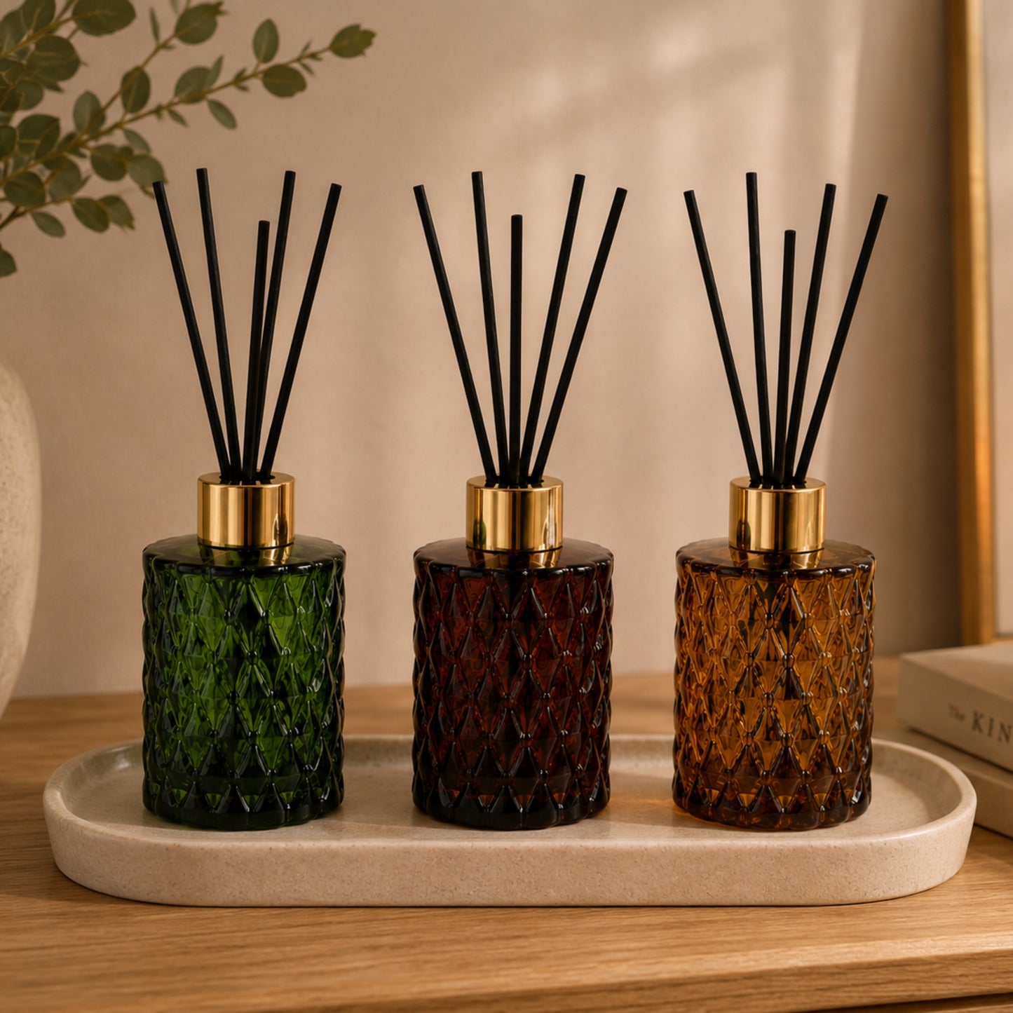 Woodside Home Living Autumn Reed Diffuser Vase - Various Colours