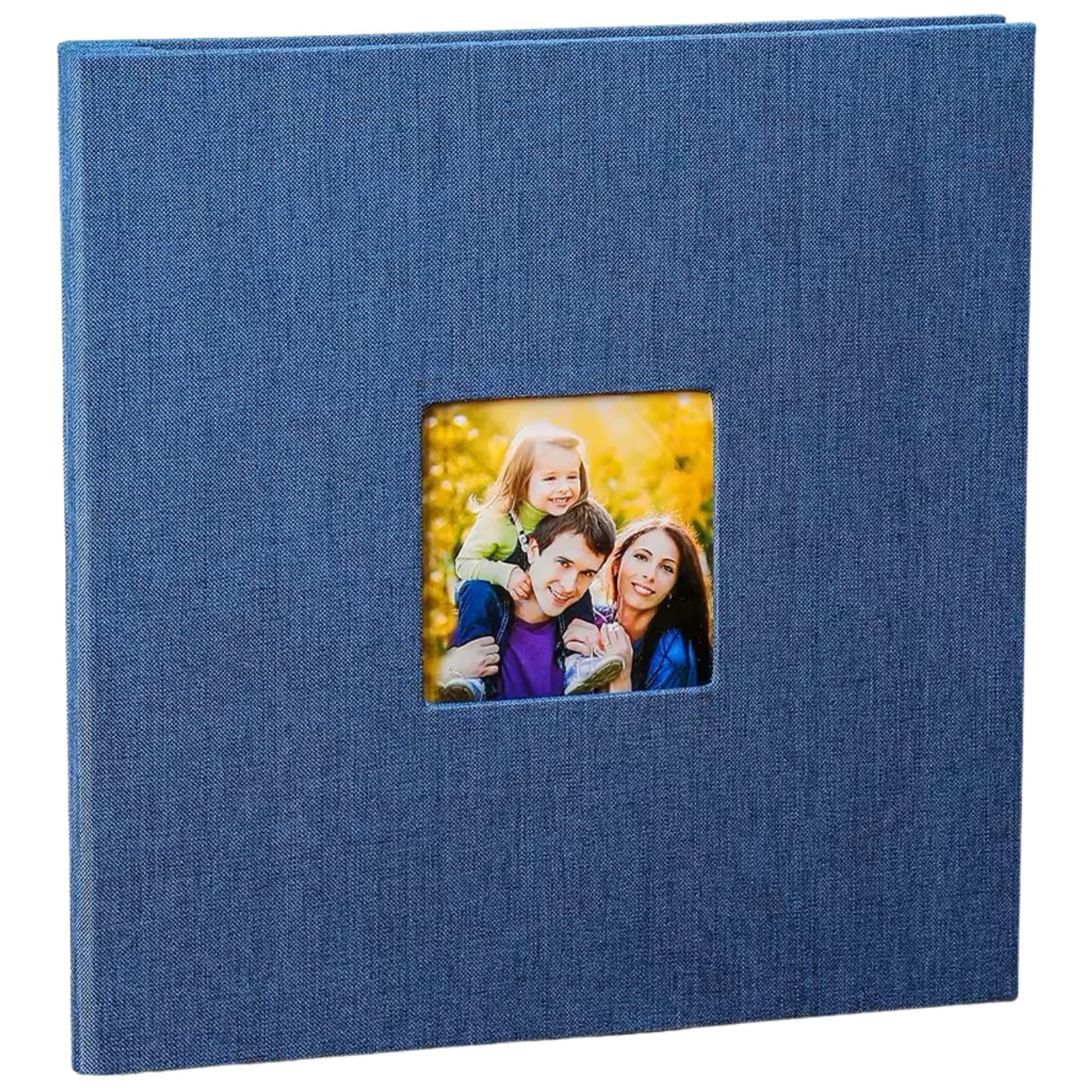 Woodside Home Living Linen Cover Photo Album/Scrap Book - Various Colours