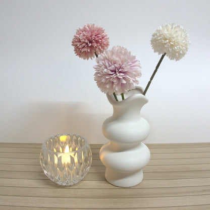 Marquise Glass Candle Holder - Clear