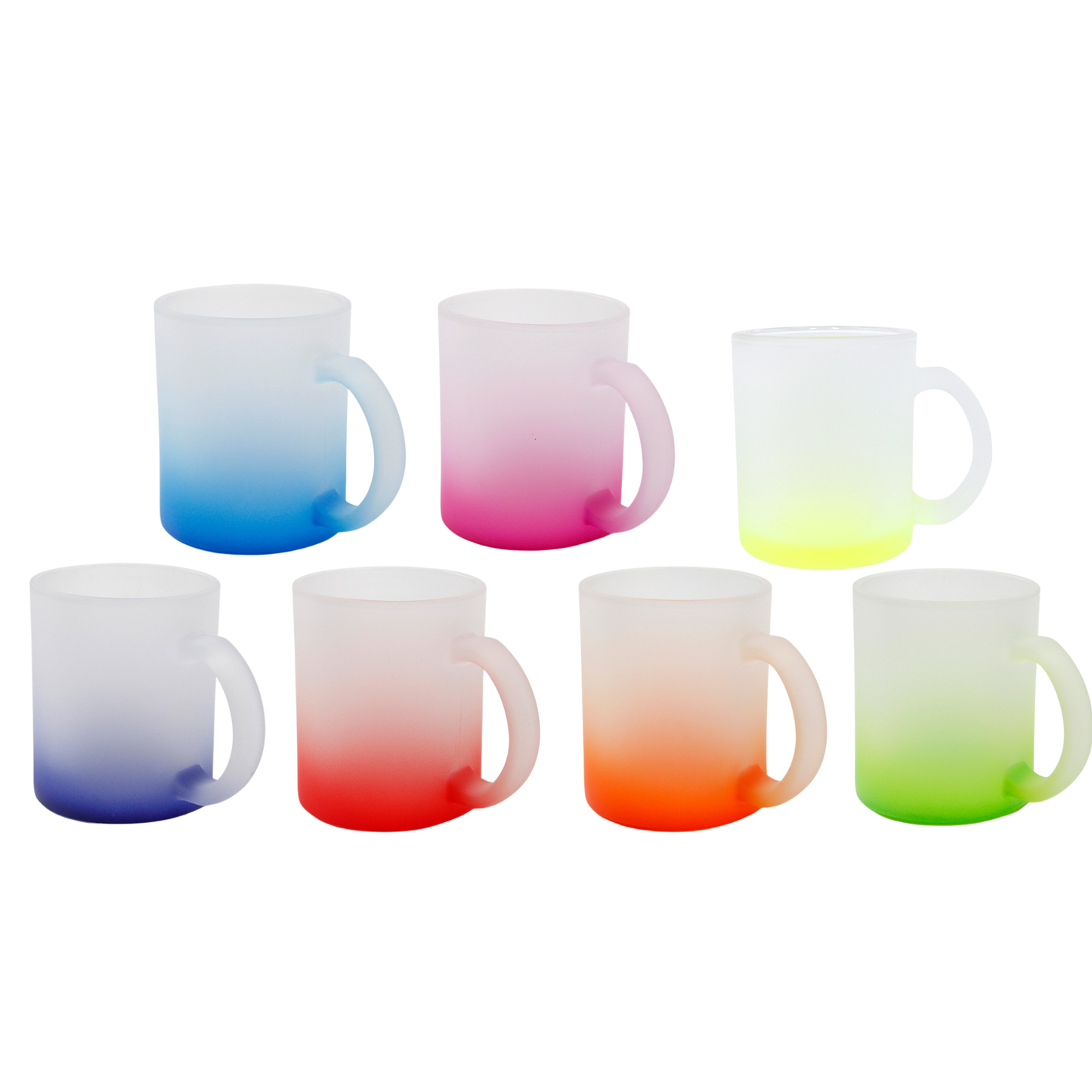 Frosted Glass Gradient Mugs 11oz