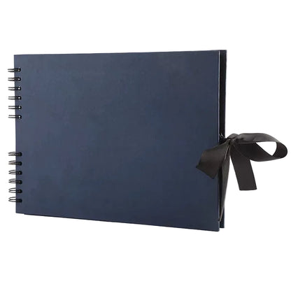 Woodside Home Living Ribbon Tie Scrap Book Style Photo Album 29cm x 21.5cm - Various Colours