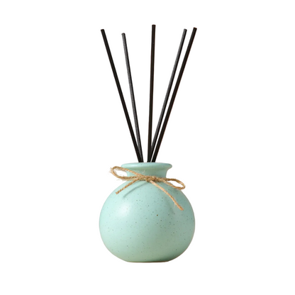 Ceramic Reed Diffuser Round Vase includes Reeds