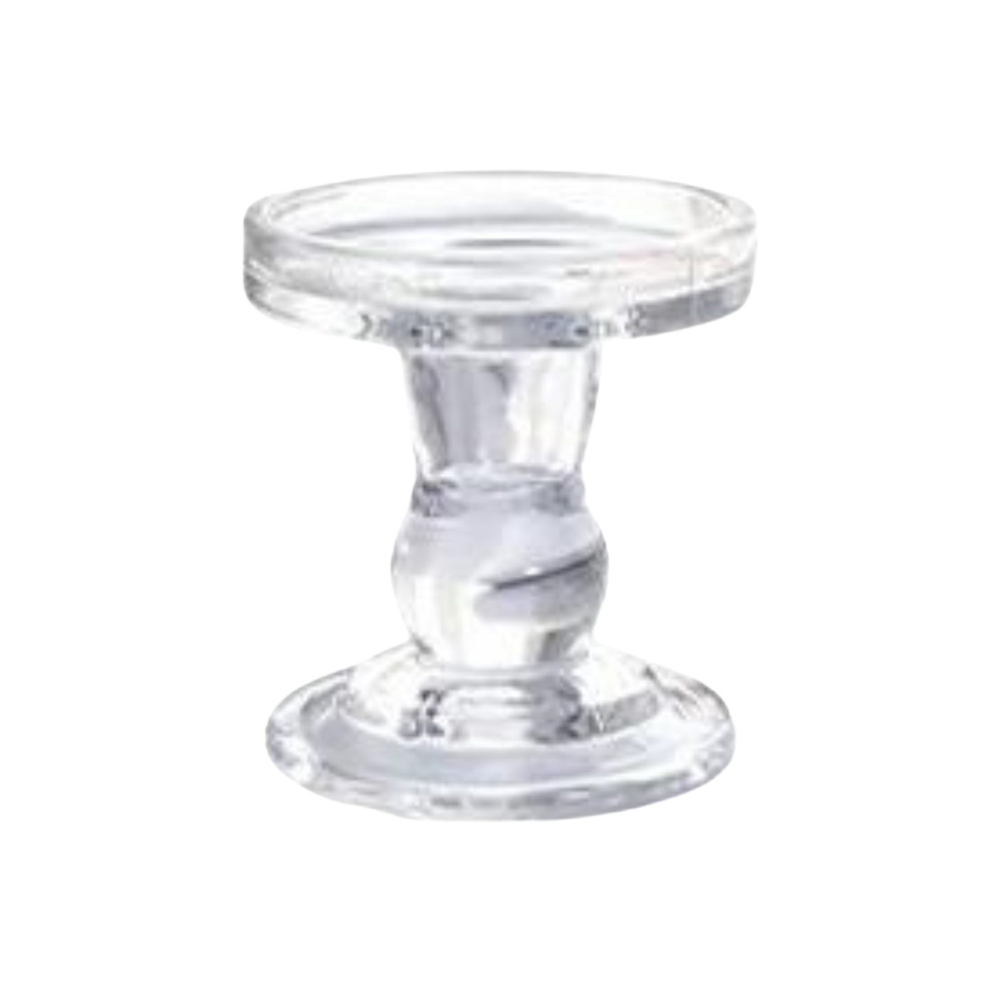 Glass Pillar Candle Holders - Clear