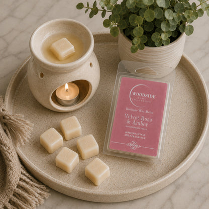 Woodside Home Fragrance Wax Melts - Velvet Rose & Amber