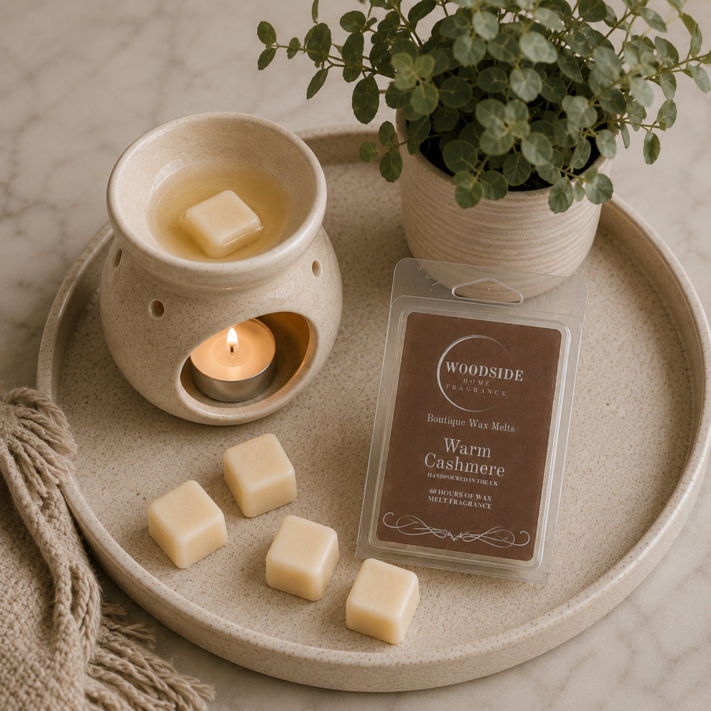 Woodside Home Fragrance Wax Melts - Warm Cashmere